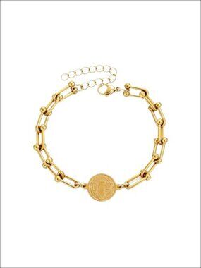 Stainless Steel St Benedict Bracelet Adjustable Religious Link Protection